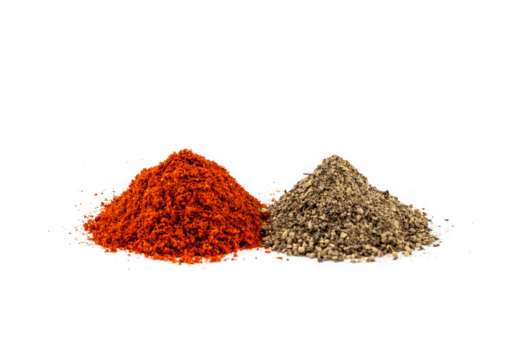 Two piles of grinded black and red pepper – Fred Pescatore, M.D ...